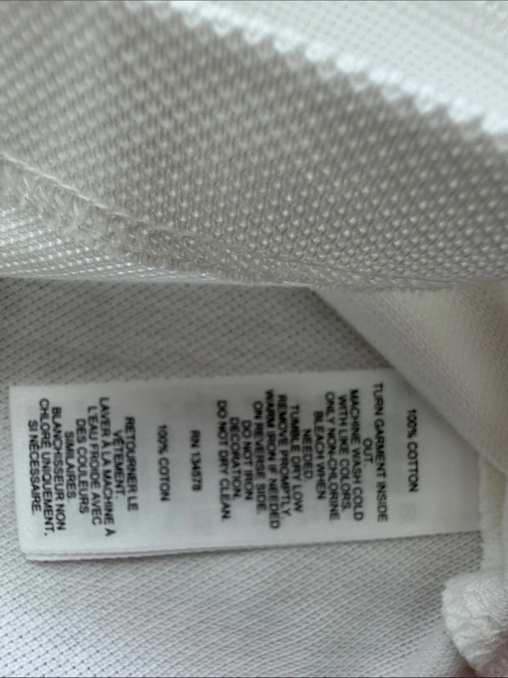 Vineyard Vines White Polo with Blue Trim